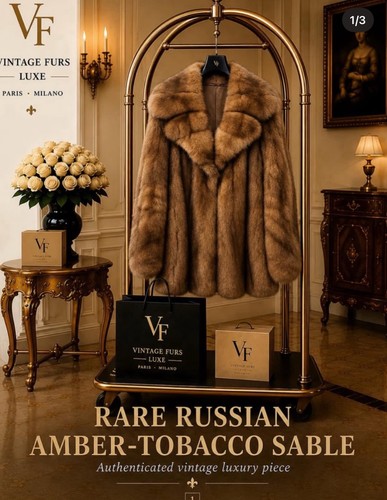 Russischer zobel pelzmantel - zobel, |