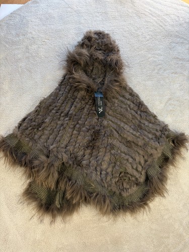 Echtfell poncho mohair - poncho, natures