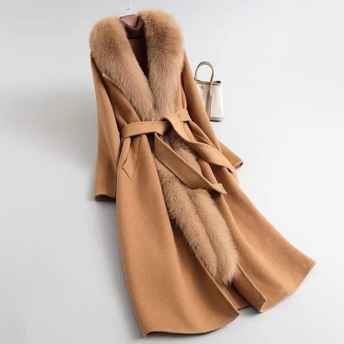 Damen mantel camel long - damen,