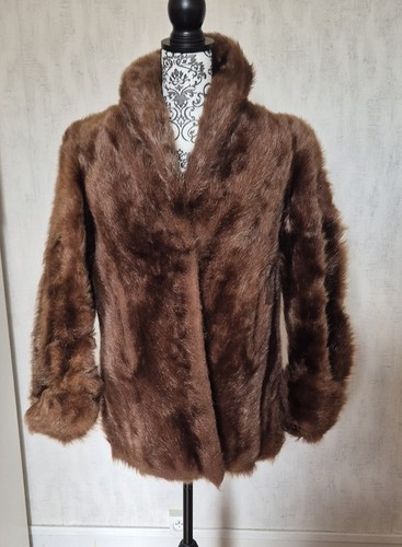 Kaninchenfellmantel braun